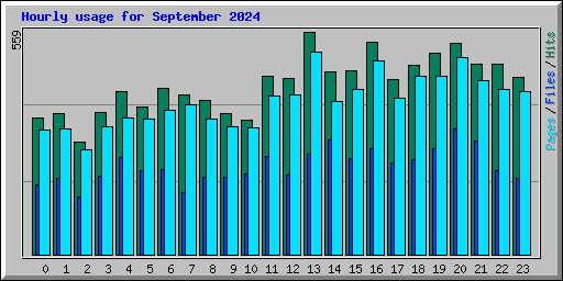 Hourly usage for September 2024